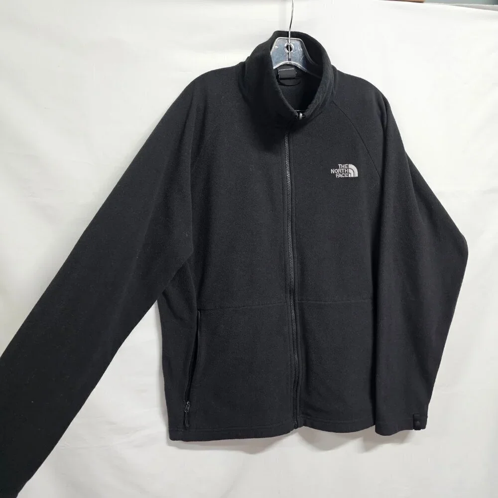 The North Face Full Zip Fleece Jacket Men Size L Black